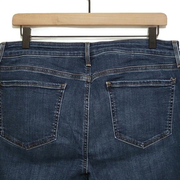 NYDJ Sheri Slim High Rise Straight Leg Blue Denim Jean Size 12P - Picture 9 of 16